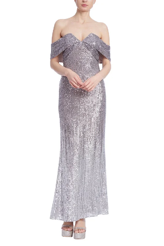 Badgley Mischka EG4003 Long Sequin Ombre Formal Prom Dress