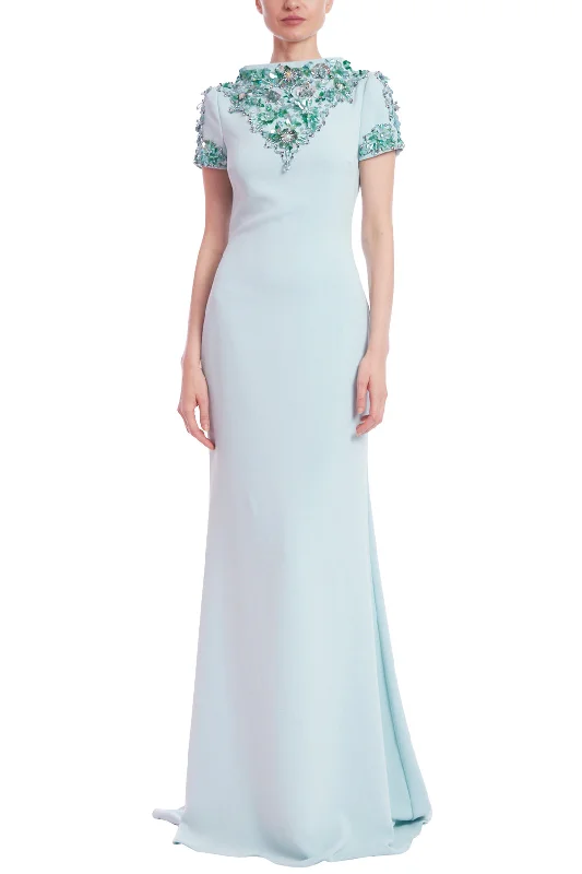 Badgley Mischka EG4056 Fitted Formal Long Dress