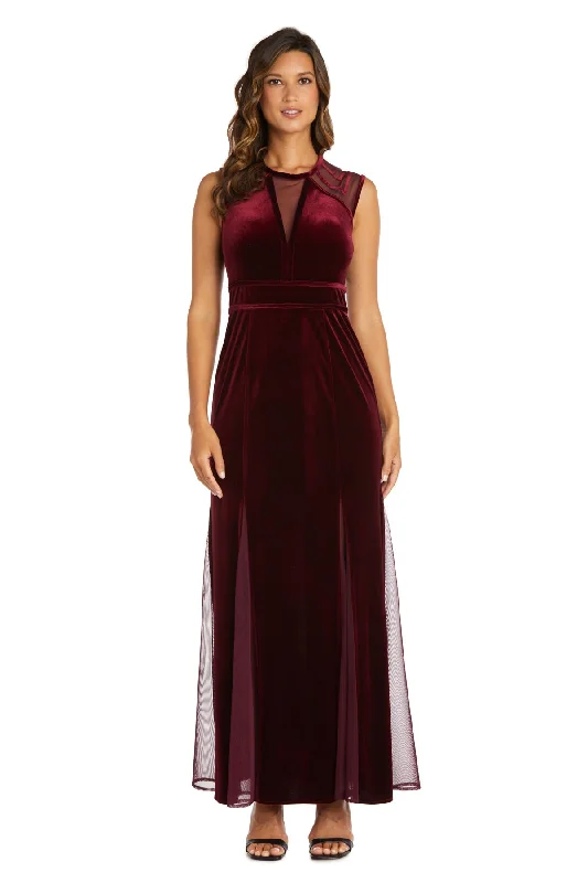 Nightway 21983P Velvet Long Formal Petite Dress