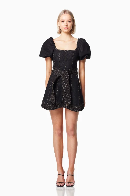 Adriatric Mini Dress in Black