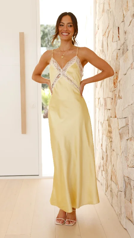 Westley Maxi Dress - Yellow