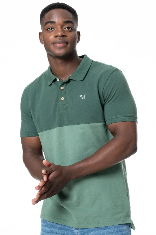 Colourblock Golfer _ 137564 _ Green