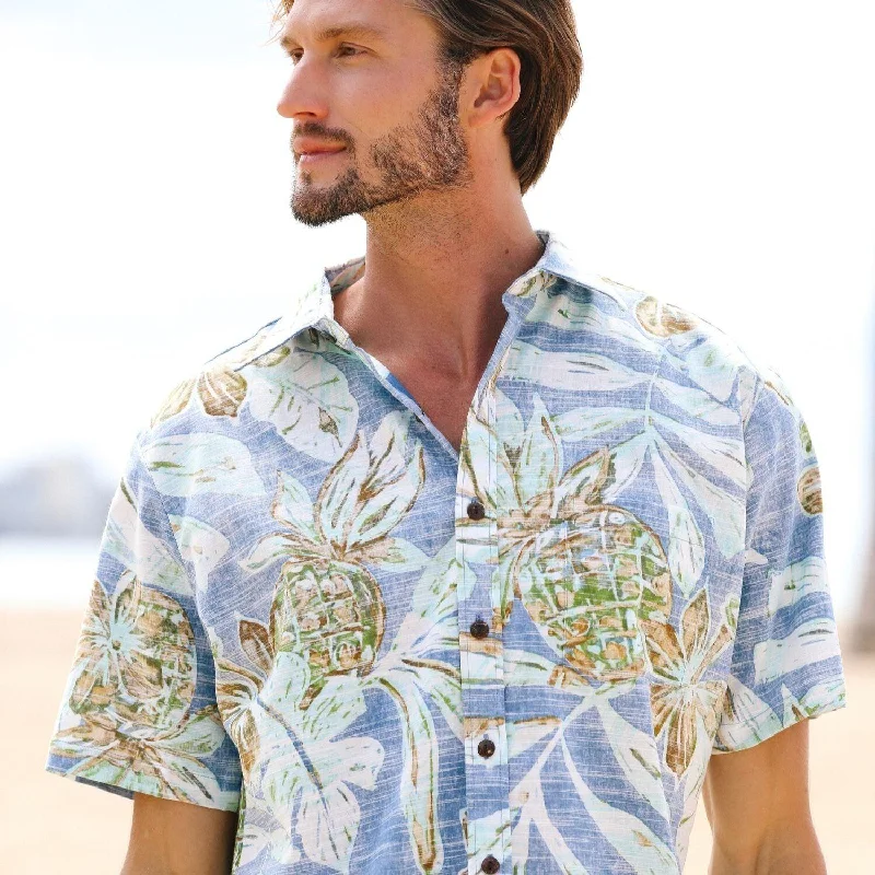 Men's Archival Collection Modern Fit Shirt - Kawai'iki Blue Reverse