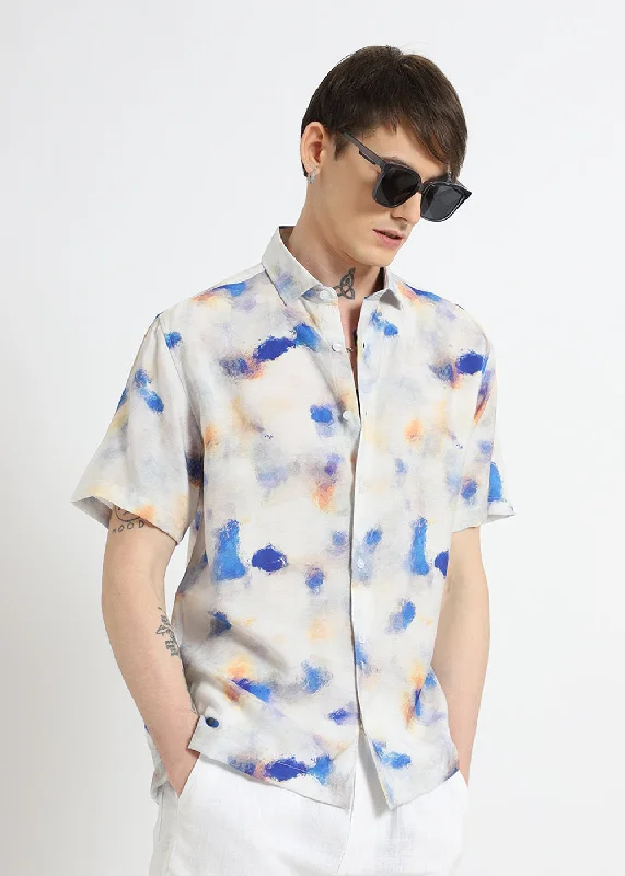 Sunburst Splash Printed Shirt