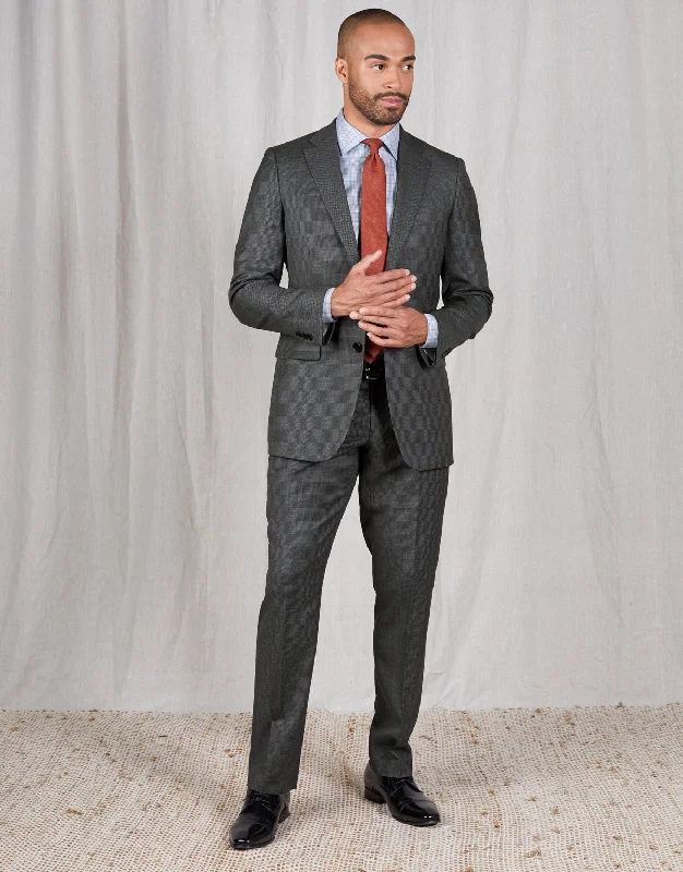 Cooper Grey Puppytooth Two Trouser Suit