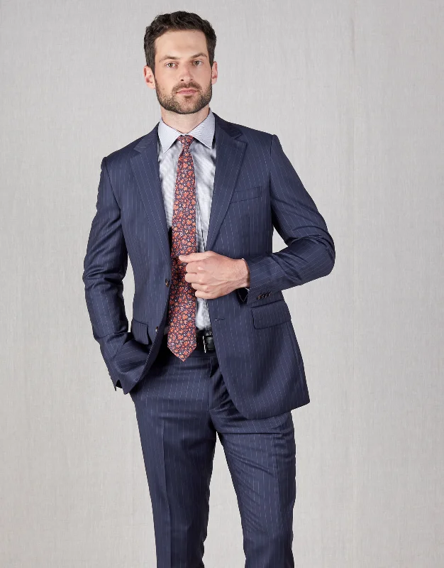 Cooper Navy Stripe Two Piece Suit