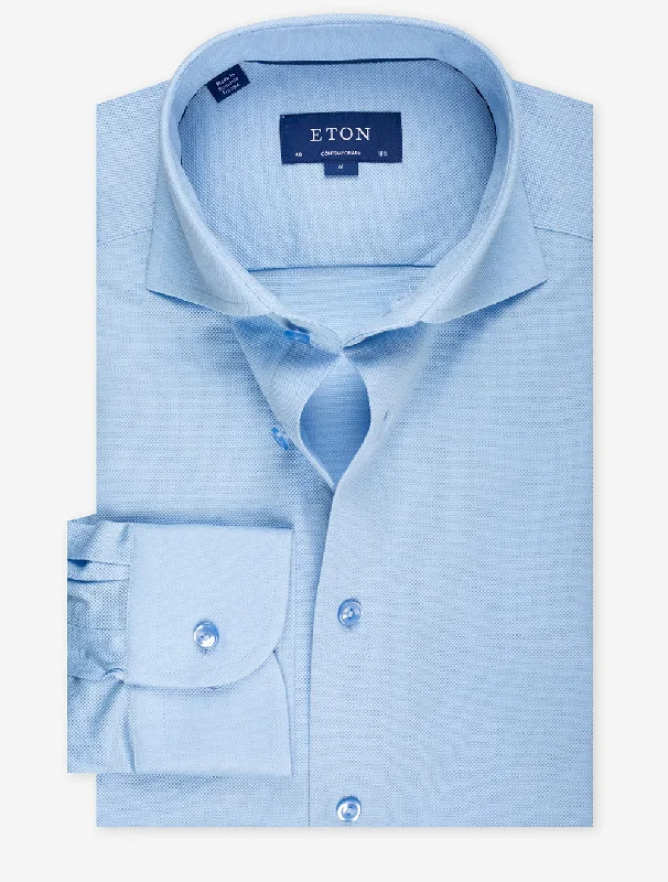 Contemporary Pique Shirt Blue