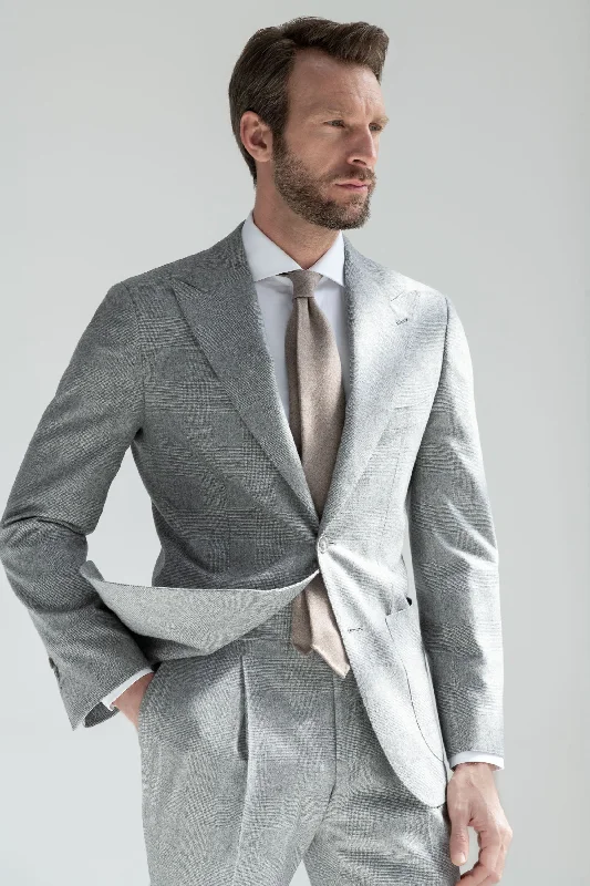 Grey Prince of Wales suit "Soragna Capsule Collection" - Made in Italy