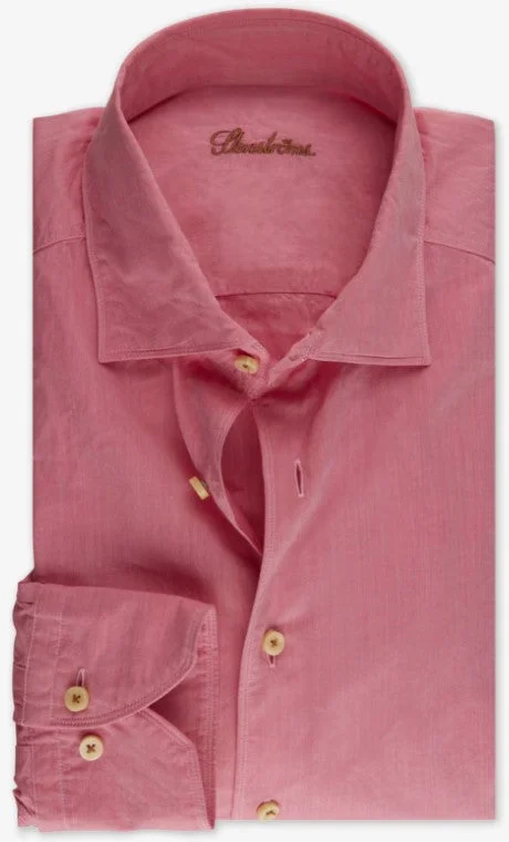 ID24350-Stenstroms Red Washed Poplin Shirt