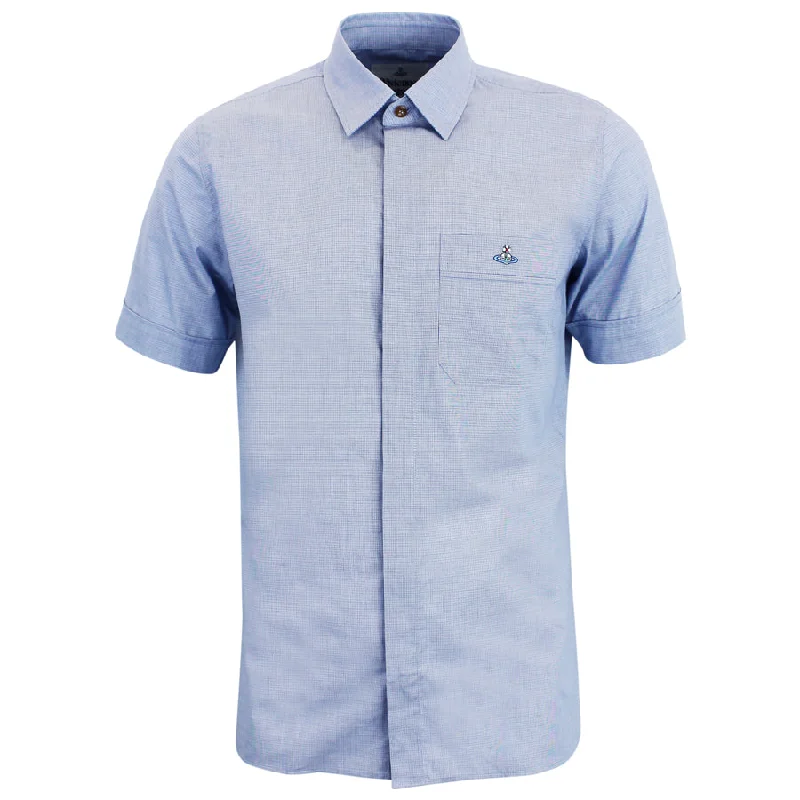 Vivienne Westwood - Micro Check SS Shirt in Blue